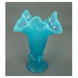 N’wood Twigs Lg. Tri-Cornered Vase – Blue Opal.