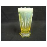 4 7/8” Tall Fenton Cactus ftd. Flared Vase –