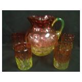 Hobb’s IVT 5 pc.  Bulbous Water Set w/ Square Top