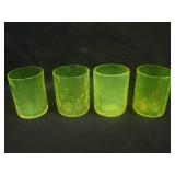 (4) 3 ½” Tall Contemporary IVT Tumblers –