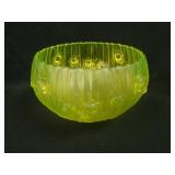 5” Tall x 7 ½” Diam. Tiffin Rose Lg. Rose Bowl –