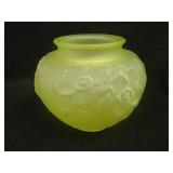 5 ½” Tall Tiffin Poppy Rose Bowl – Satiny