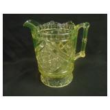 EAPG Daisy and Button Criss Cross Handled Water