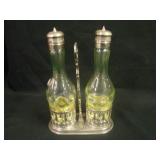 (2) L.G. Wright IVT Castor Bottles in Silver Plate
