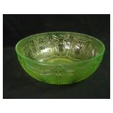 8 3/8” Heisey Locket and Chain Round Master Berry