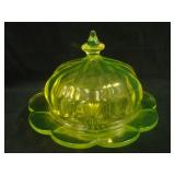 Mosser Wide Panel Covered Butter Dish – Vaseline