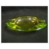 5 ½” Maker (?) Oval Ashtray – Vaseline
