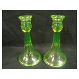 Pair 7” Tall Vineland or N’wood Bell Shaped