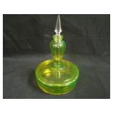 Fostoria Covered Powder Jar/ Perfume w/ Stopper –