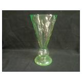 10 ¼” Tall European Blown in Mold Swirl Vase –