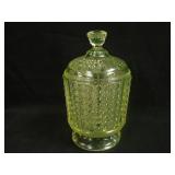 7 ½” EAPG Thousand Eye Covered Sugar Bowl –