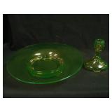 12 ¼” Fostoria Lg. Center Bowl and (1) 5”