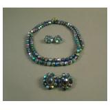 European Beaded Necklace and (2) sets Earrings –