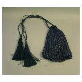 Beaded Purse w/ String Pull – Dark