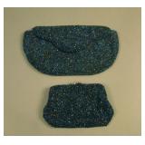 Beaded Flat Purse w/ Clasp – Dark