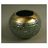 Fenton Persian Medallion Rose Bowl – Blue