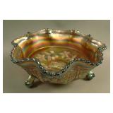 Fenton Butterfly and Berry ball ftd. 8 Ruffled