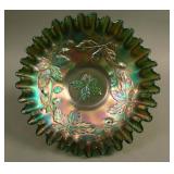 8” Fenton Autumn Acorn Bowl w/ Tight C.R.E. –