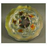 9 ¼” Fenton Hearts and Vine Flat Plate – Blue