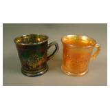 (2) Fenton Orange Tree Handled Shaving Mugs – (1)