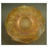 6 3/8” Fenton Persian Medallion Plate w/ Orange