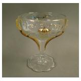 1910 New Orleans Shriners Stemmed Champagne Glass