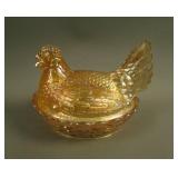 Maker (?) Hen on the Nest Covered Butter Dish –