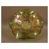 9 7/8” M’burg Nesting Swan 6 Ruffled Bowl – Green