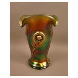 N Tornado Large-size Tri-Cornered Vase – Green