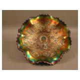 9” N Good Luck Stippled 8 Ruffled Bowl w/ Narrow