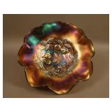 8 ¾” N Three Fruits domed 8 Ruffled Bowl w/