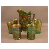 N Singing Birds 7 pc. Water Set – Green (very