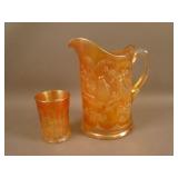 N Singing Birds Handled Water Pitcher and (1)