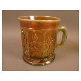 N Dandelion Handled Mug – Aqua Opal. (nice irid.)
