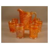 N Grape and Gothic Arches 7 pc. Water Set – Dk.