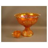 N G&C Standard-size Flared Punch Bowl, Base, and