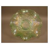 N Strawberry Stippled 8 Ruffled Bowl w/ Ribbed