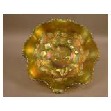 8 ¾” N Three Fruits 8 Ruffled Bowl w/ Basketweave