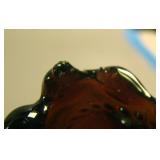 6” N Wild Strawberry 6 Ruffled ind. Berry Bowl w/