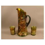 (2) N Oriental Poppy Tumblers – Green