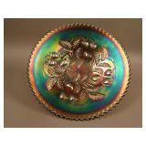 8 7/8” N Strawberry Flared Plate w/ Basketweave