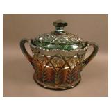 Cambridge Inverted Feather Covered Cracker Jar –