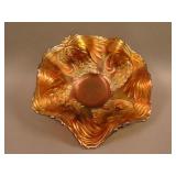 7” Fenton Pine Cone 6 Ruffled Bowl – Amethyst