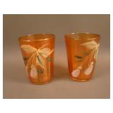 (2) Fenton Enameled Magnolia Tumblers – Mari.