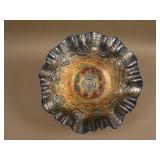 8 5/8” Fenton Captive Rose Bowl w/ 3 in 1 Edge –