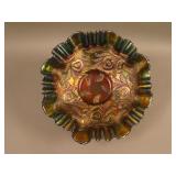 8 ½” Fenton Hearts and Vine Bowl w/ 3 in 1 Edge –