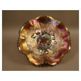 8 ¾” N Three Fruits 8 Ruffled Bowl w/ Basketweave