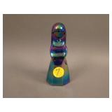 Signed Figural Angel Dinner Bell – Cobalt Blue