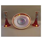 Diamond “Lustre and Clear” 3 pc. Domed Console Set