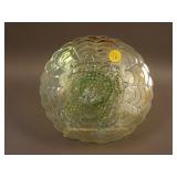 6 3/8” Imperial Grape Flared Plate – Lime Green